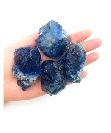 Natural Crystal Rough Beautiful 1pc Natural Blue Fluorite Quartz Crystal Raw Stone Rough Reiki Home Decoration Specimen Natural Quartz Crystal