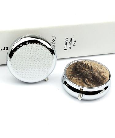 Portable 3 Compartment Pill Box - Worm Shaped Travel Organizer for Medicine & Supplements - Small Pill Case for Purse & Pocket - Buy Online on GoSupps.com