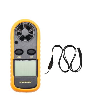 Windometer Worthplanet Digital Anemometer LCD Wind Speed Meters Gauge Air Flow Speed Measurement Thermometer Windometer Wind Messer for Ofutdoor activities Windsurf Surfen W090001