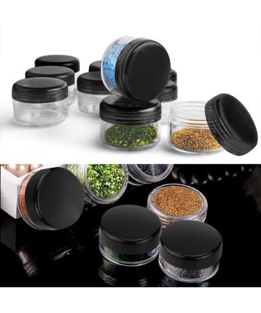 Accmor 100pcs 3g Empty Sample Containers with Lids - Cosmetic Jars + 5 Mini Spatulas - Buy Online on GoSupps.com