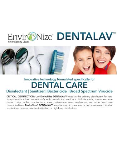 DENTALAV Hospital Grade Dental Cleaner & Disinfectant - Made of Hypochlorous Acid - Deodorizer for Use on All Clinical Surfaces - Multipurpose Surface Cleaner for Floor Furniture & Bathroom - 3785ml - Buy Online on GoSupps.com