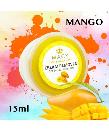 Eyelash Remover Cream - Quick Lash Extension & Adhesive Remover | Mango Scent | 15g - Macy - Buy Online on GoSupps.com