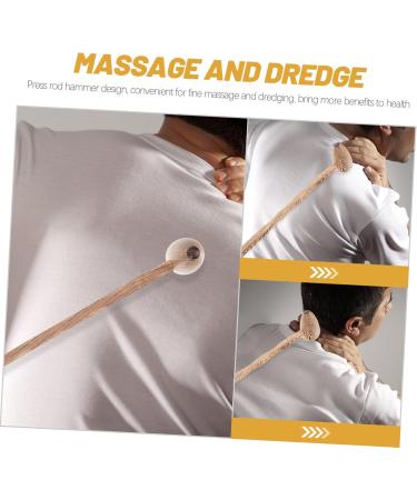 Healeved Portable Back Massage Hammer - Acupressure Hand Massager & Plush Massage Device | 43x8cm - Buy Online on GoSupps.com