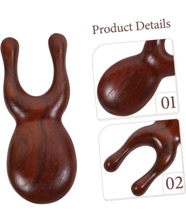 Magiclulu 3-Piece Wooden Nasal Scraper Set - Handheld Travel Tool for Natural Healthcare | Small Sandalwood Massage Device 9.00x3.50x1.50cm - Buy Online on GoSupps.com