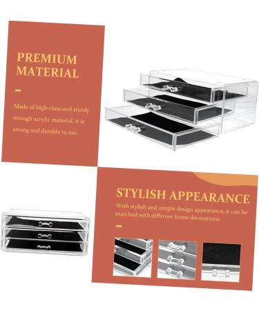 SKISUNO Storage Rack Acrylic Cosmetics Case Makeup Drawer Cosmetics Organizer Household Lipstick Box - Buy Online on GoSupps.com