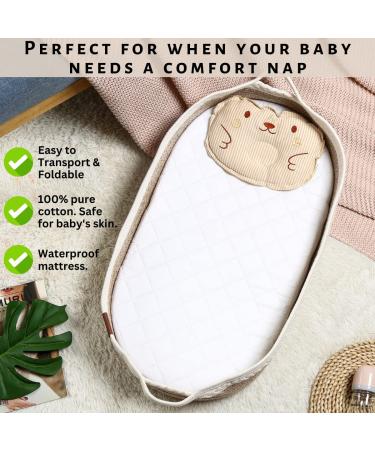 LDVINE Baby Changing Basket - Diaper Caddy with Waterproof Pad & Pillow | Handmade Storage Bin Included - Buy Online on GoSupps.com