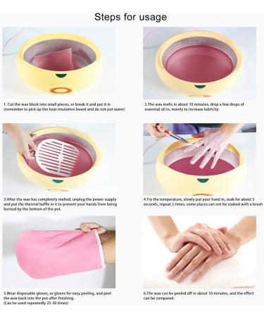 Peach Lemon Scented Paraffin Wax Refills - 453g for Beauty Hand Feet SPA - Moisturizing and Safe Skin Treatment - Buy Online on GoSupps.com