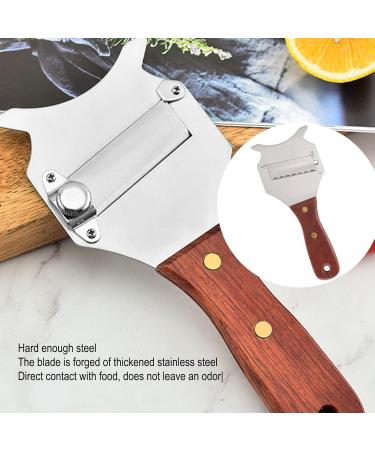 Upqrsg Professional Truffle Plane Razor - Adjustable Stainless Steel Cheese Plane with Ergonomic Wooden Handle for Truffles & Chocolate - Buy Online on GoSupps.com