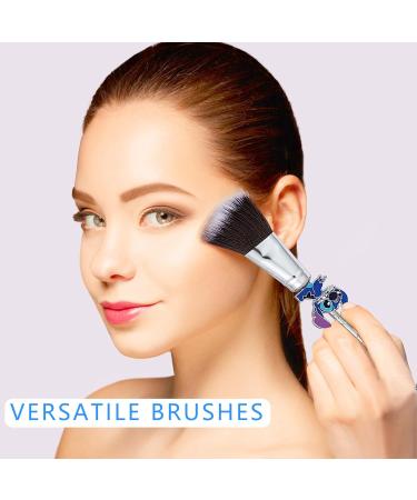 Cartoon Theme Stitch Makeup Brush Set 5Pcs with Storage Bag - Ideal Face Cosmetic Brushes for Eyes, Cheeks, and Lips - Perfect Birthday Gift for Women and Girls (Style 1) - Buy Online on GoSupps.com