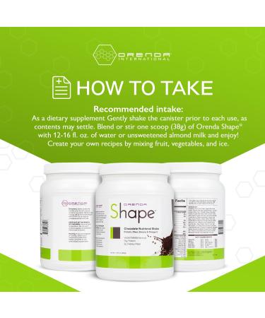 Orenda Shape® Chocolate Protein Shake | Plant-Powered Pea & Brown Rice Blend | Green Superfoods & Fiber | Ready-to-Serve | 21.4oz - Buy Online on GoSupps.com