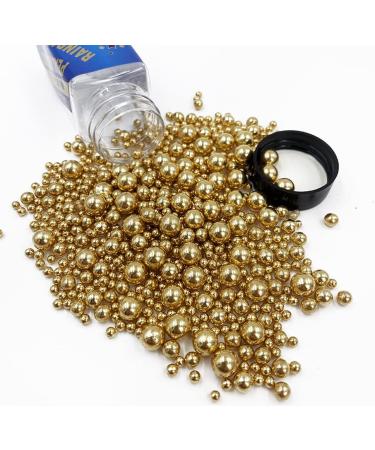 Sprinkles Mix Gold Pearl Sugar Candy 100g/ 3.52oz Christmas Baking Edible Cake Decorations Cupcake Toppers Cookie Decorating Ice Cream Celebrations Shaker Jar Wedding Shower Party - Buy Online on GoSupps.com