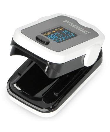 Fysic FPO-11 - Pulse oximeter - Finger pulse oximeter for measuring oxygen saturation blood oxygen content - Gray