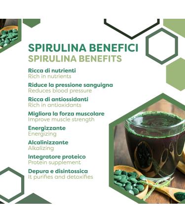 ERBOTECH Spirulina Tablets 100g Pack Approximately 400 Capsules 100% Pure and Vegan Seaweed Energy Source High in Protein Vitamins Magnesium Strengthens the Immune System - Buy Online on GoSupps.com