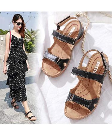 Creev Women's Flat Sandals | Breathable Open Toe Walking Shoes | Non-Slip Flip-Flops & Hiking Sandals for Summer & Beach Available in Brown & Pink (EU 44) - Buy Online on GoSupps.com