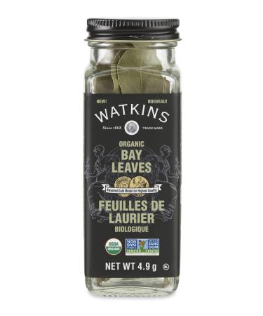 Watkins Gourmet Organic Spice Jar Bay Leaves Non-GMO Kosher 4.9 g