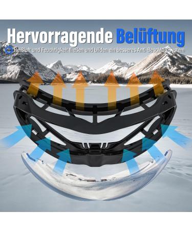 Buy KTEBO Ski Goggles for Men & Women | UV Protection Anti-Fog Mirrored | Perfect for Glasses Wearers - Silver Color - Buy Online on GoSupps.com