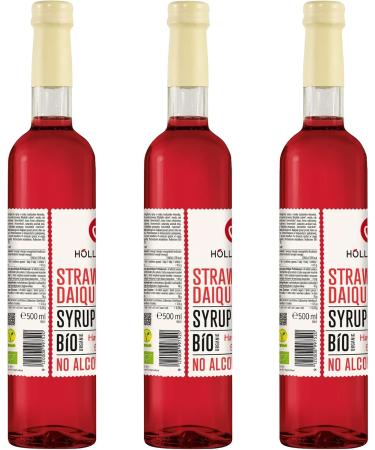 H LLINGER Sirop Strawberry Daiquiri Bio Sans Alcool Style Havana 1:9 3x500ml Liquide - Buy Online on GoSupps.com