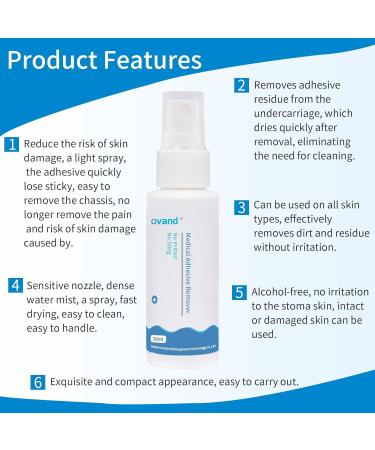 Sting-Free Medical Adhesive Remover Spray - 6 oz for Stomas & Wounds | Alcohol-Free Solution - Buy Online on GoSupps.com