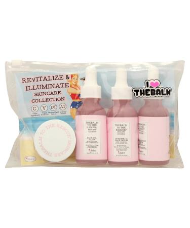 Revitalize & Illuminate Skincare Collection by the Balm for Women - Eye Super Jelly Face Oil Glow & Serums | 4 Pc Set - Buy Online on GoSupps.com
