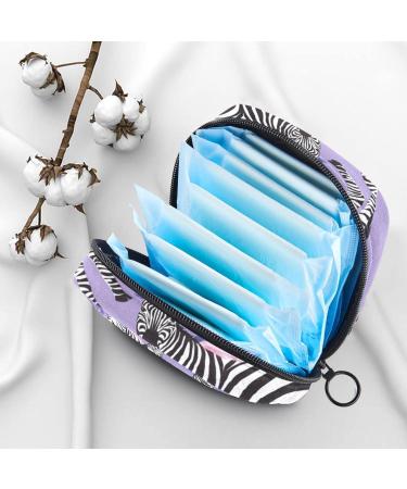 Zebra Pattern Menstrual Cup & Napkin Storage Bag - Purple Multicoloured 08 - Buy Online on GoSupps.com