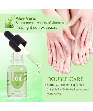 CHUCHU Cuticle Oil for Nails Jojoba Nail Cuticle Oil Contain Vitamin B & E Moisturizes Cuticle and Nail's Skin Strengthens Nails Prevents Hangnails and Chapped(Aloe vera) Spare-2 - Buy Online on GoSupps.com
