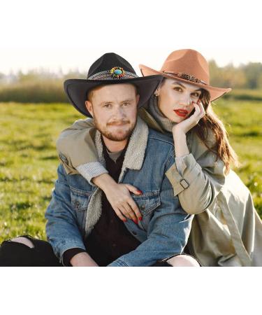 Homiton 5Pcs Handmade Ethnic Cowboy Hat Bands for Straw, Felt, Fedora, and Panama Hats - Buy Online on GoSupps.com