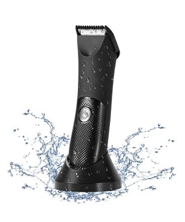 Body Trimmer for Men Trimmer for Men Electric Groin Hair Trimmer Pubic Hair Trimmer for Men Trimmer for Men.Waterproof Wet and Dry Clippers Hygiene Razor with LED Display Black