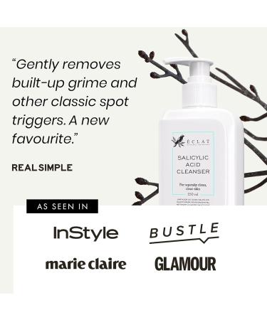 Salicylic Acid Acne Face Cleanser with Niacinamide & Green Tea - 150ml - For All Skin Types - Buy Online on GoSupps.com