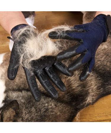Grooming Gloves for Dogs & Cats - Massage & Cleaning Brush - Rubber Pet Grooming Tool - Pink - Buy Online on GoSupps.com