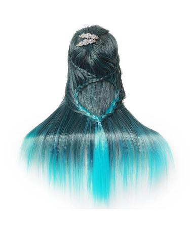 Danseemeibr Hairdressing Head - 66-71 cm Synthetic Fiber Doll for Hairstyle Practice | Ideal for Stylists & Girls - Buy Online on GoSupps.com