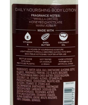 Bath & Body Works Chocolate Amber Body Lotion 8 Ounces Each Pack of 2 - Buy Online on GoSupps.com