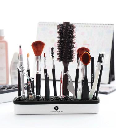 Upright Silicone Brush Holder - Square Corners - Black | International Shipping Available - Buy Online on GoSupps.com
