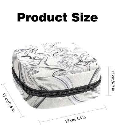Multicoloured Marble Sanitary Napkin Storage Bag - Menstrual Pad Pouch for Girls and Women - Buy Online on GoSupps.com