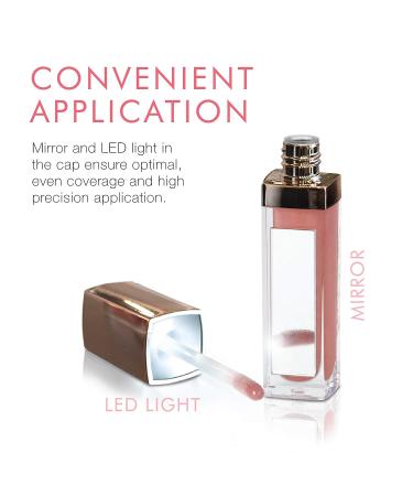 Beauty For Real Lip Gloss + Shine Turned On Nude - Non-Sticky Plumping Gloss with Marine Collagen - 0.15 fl oz - Buy Online on GoSupps.com
