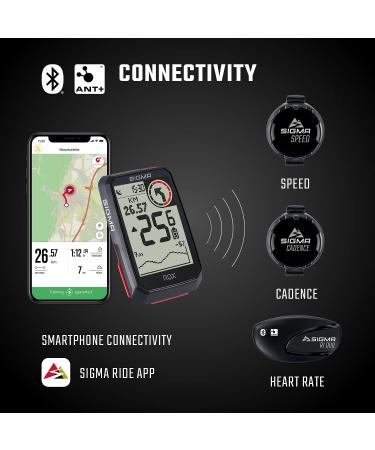 SIGMA SPORT ROX 4.0 Black | Wireless GPS Bike Computer with Altitude Measurement | International Shipping Available - Buy Online on GoSupps.com