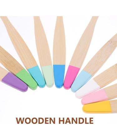 Lalafina 10th Travel Toothbrush | Eco-Friendly Bamboo Portable Soft Toothbrush for Women & Kids | Small Head Design for Easy Packing | Hand-Painted Spray Colors - Buy Online on GoSupps.com