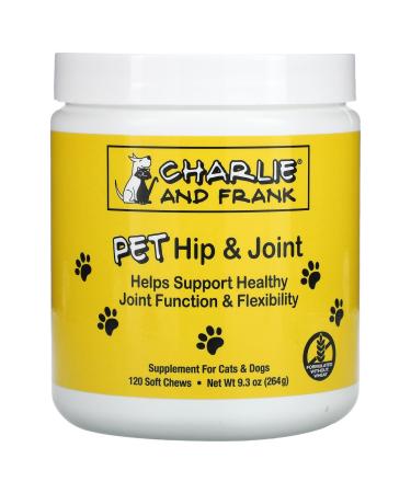 Charlie & Frank Pet Hip & Joint For Cats & Dogs 120 Soft Chews
