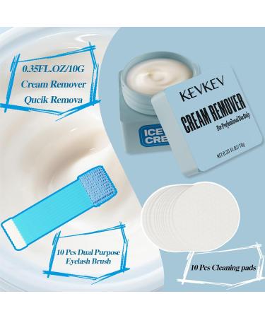 KevKev Lash Remover Kit - Ice-Cream Flavor 10ml | Professional Eyelash Extension Glue Remover with Low Irritation & Eye Patches - Buy Online on GoSupps.com
