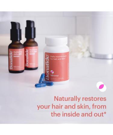 Bonafide Silvessa Hair & Skin Support Capsules | Hormone-Free & Drug-Free Nourishment for Menopause | 30-Day Supply - Buy Online on GoSupps.com