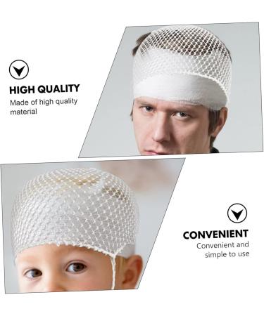 FRCOLOR 50pcs Head Mesh Cap - Medical Net Hats for Adults | Portable Bandaging & Headgear | White 14.5X4.5X0.5 - Buy Online on GoSupps.com