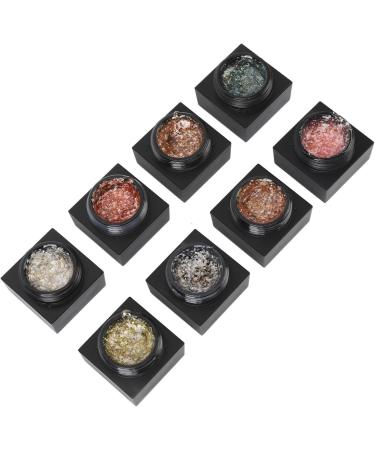 Sand Shell Gel Polish Safe UV Gel Polish 8 Colors Exquisite Shiny Glitter for Nail Salon - Buy Online on GoSupps.com