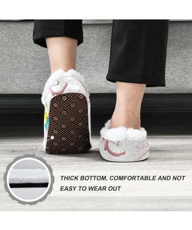 Mnsruu Bonjour Paris Eiffel Tower Bicycle Slippers - Comfortable Multi-Colour Bedroom Shoes (UK8-9) for International Shipping - Buy Online on GoSupps.com