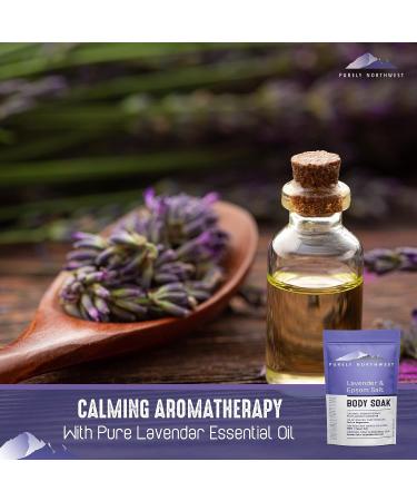 Premium Lavender MSM & Epsom Salt Body Soak for Relaxation and Muscle Recovery - Promotes Good Night Sleep - 1LB - Buy Online on GoSupps.com