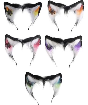 amangul Cat Ears Halloween Headband for Womens Girls Daily Wearing Halloween Party Fancy Dress Cosplay Hair Accessories(5) - Buy Online on GoSupps.com