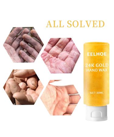 LKJYBG Peel Off Hand Wax Mask | 24K Moisturizing Paraffin Wax for Hand Care & Repair - 30ml - Buy Online on GoSupps.com