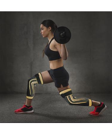 Shop Long Copper Knee Braces for Full Leg Support | Compression Sleeves for ACJ PCL Meniscus Tear & Arthritis - X-Large Size - Buy Online on GoSupps.com