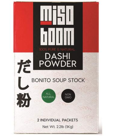 Dashi Powder, 2.2 lb. Dashi Stock Umami Powder, Dashi Granules for Dashi Broth, Bonito Soup Base and Kombu Powder, Japanese Soup Base Instant Dashi Powder, Japanese Dashi Soup Base. By MisoBoom.