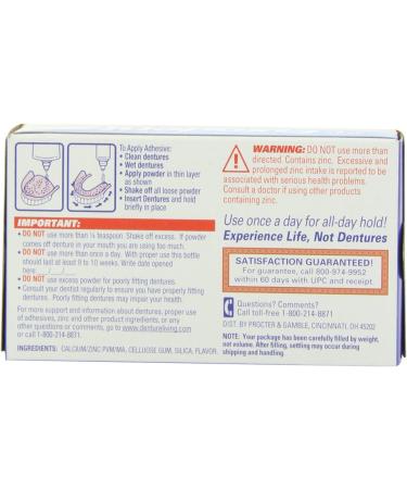 Fixodent Extra Hold Denture Adhesive Powder 1.6 oz - Strong Hold and Comfort - Buy Online on GoSupps.com
