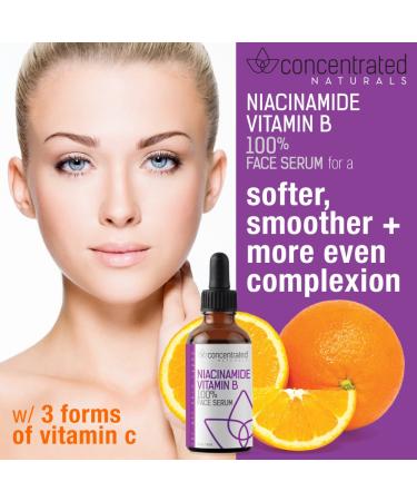 Natural Niacinamide Vitamin B Serum with Vitamin C & Hyaluronic Acid | Anti-Aging Face Serum for Fine Lines & Brightening - Buy Online on GoSupps.com