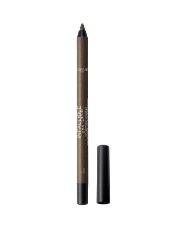 L'Oreal Paris Makeup Infallible Pro-Last Pencil Eyeliner  Waterproof and Smudge-Resistant  Glides on Easily to Create any Look  Ivy  0.042 oz. 0.042 Ounce (Pack of 1) Ivy